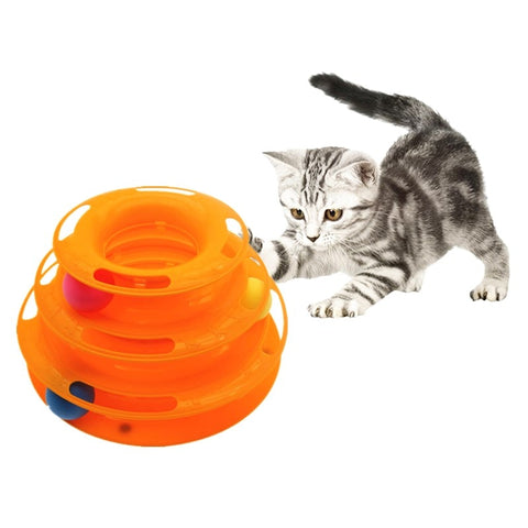 Image of Three Levels Pet Cat toy Tower