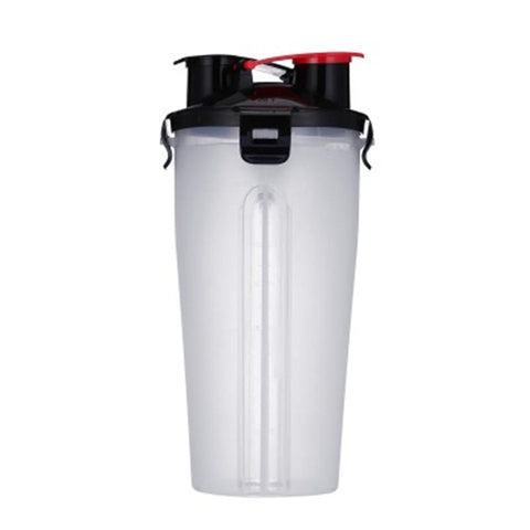 Image of 2 in 1 Bottle Dog Feeder with Filter Water Bottle