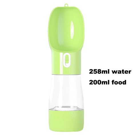 Image of 2 in 1 Bottle Dog Feeder with Filter Water Bottle